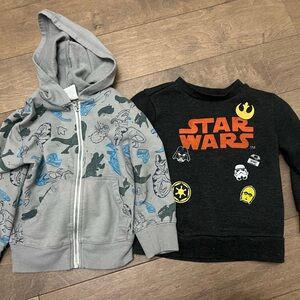 4 misc toddler sweatshirts